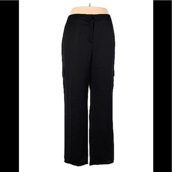 𝅺sigrid Olsen Aport designer high rise black trousers 10 - Picture 1 of 5